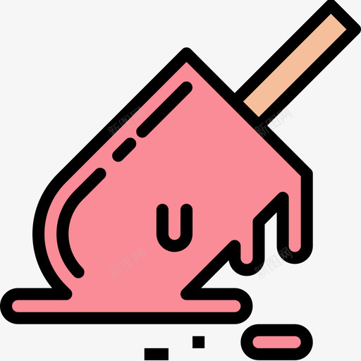 下拉式冰淇淋18线性颜色图标svg_新图网 https://ixintu.com 下拉 冰淇淋 线性 颜色