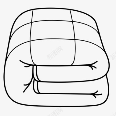 加重毯子床床罩图标图标