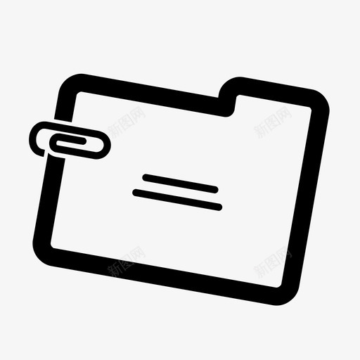 文件文件夹整理图标svg_新图网 https://ixintu.com 分类 回形针 整理 文件 文件夹