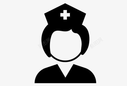 护士援助人员医生图标svg_新图网 https://ixintu.com 保健药品 医生 医院 工作人员 护士 援助人员