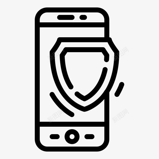 手机杀毒杀毒手机图标svg_新图网 https://ixintu.com 手机 智能 杀毒 防护