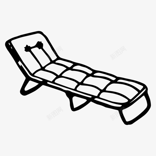 休息室海滩手绘图标svg_新图网 https://ixintu.com 休息室 手绘 海滩 睡眠