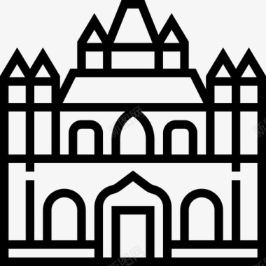布尔戈斯大教堂地标12直线形图标图标