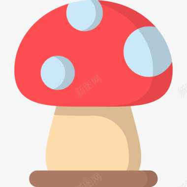 蘑菇自然71扁平图标图标