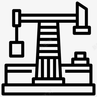 油泵污染16线性图标图标