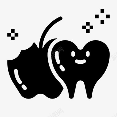 苹果牙齿牙医图标图标