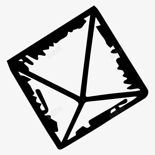 金字塔几何图形形状图标svg_新图网 https://ixintu.com 几何图形 形状 金字塔