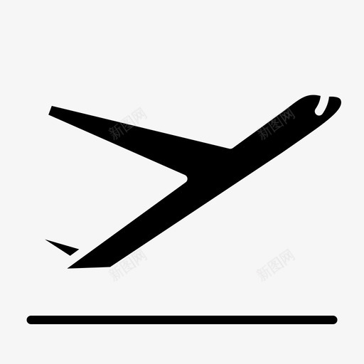 飞机运输131字形图标svg_新图网 https://ixintu.com 字形 运输 飞机