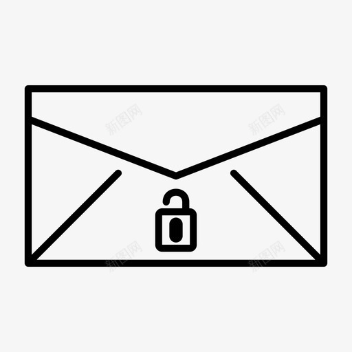 信封卡片电子邮件图标svg_新图网 https://ixintu.com 信件 信封 卡片 电子邮件 解锁