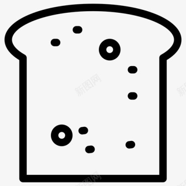 吐司面包面包片图标图标