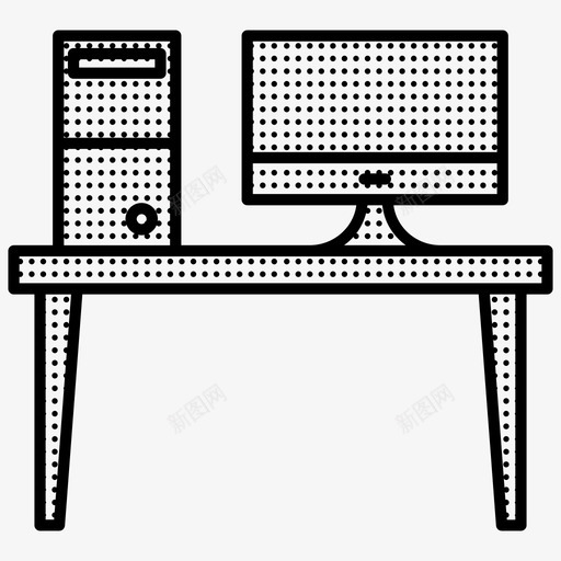 书桌桌面办公室图标svg_新图网 https://ixintu.com 书桌 办公室 星罗棋布 桌子 桌面