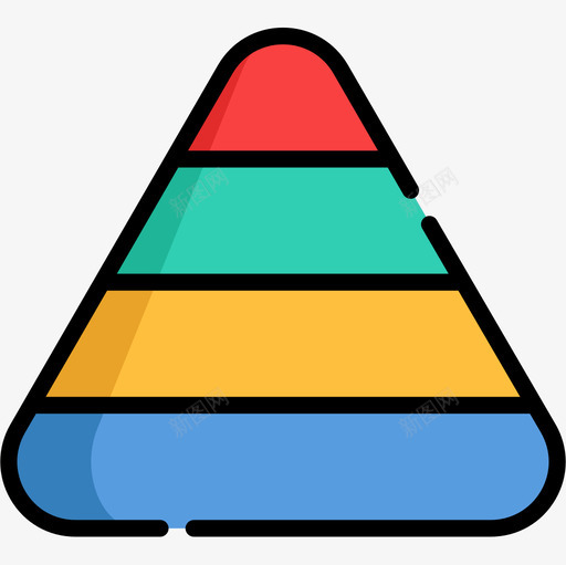 金字塔动机22线性颜色图标svg_新图网 https://ixintu.com 动机 线性 金字塔 颜色