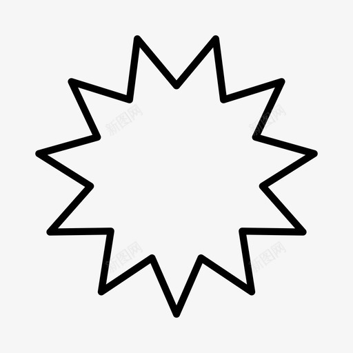 星星爆炸形状图标svg_新图网 https://ixintu.com 形状 星星 星爆 爆炸 符号