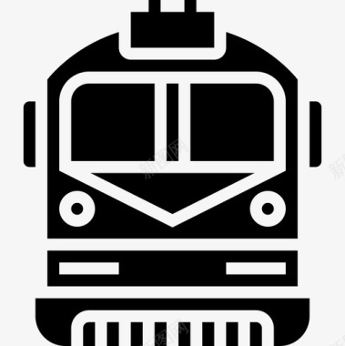 火车16号铁路字形图标图标