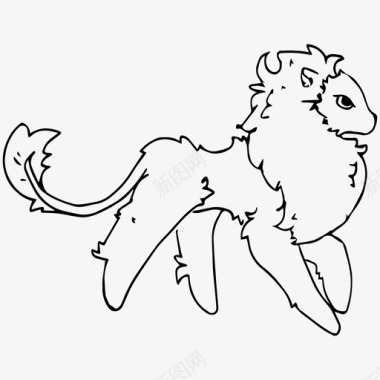 狮子动物动画图标图标