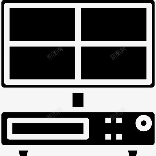 中央电视台4频道固态图标svg_新图网 https://ixintu.com 中央电视台 固态 频道