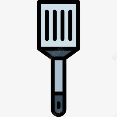 抹刀厨房工具19线性颜色图标图标