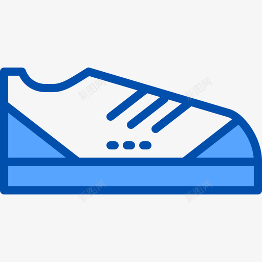 运动鞋生活方式3蓝色图标svg_新图网 https://ixintu.com 生活方式3 蓝色 运动鞋