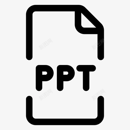 ppt文档文件图标svg_新图网 https://ixintu.com ppt 文件 文件格式 文档 格式