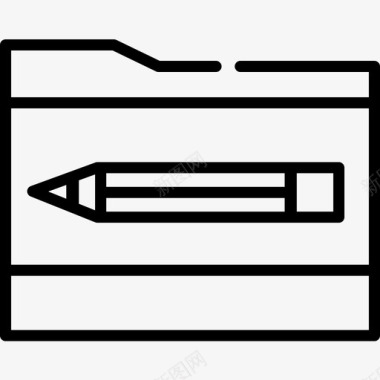 文件夹平面师12线性图标图标
