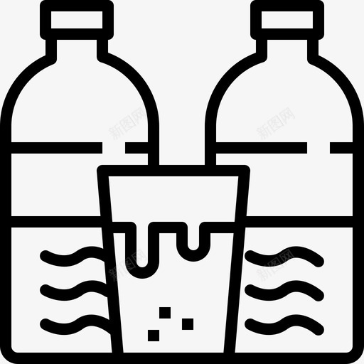纯净水瓶子饮料图标svg_新图网 https://ixintu.com 健康 瓶子 纯净水 菜单 饮料