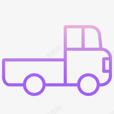 卡车运输135轮廓坡度图标图标