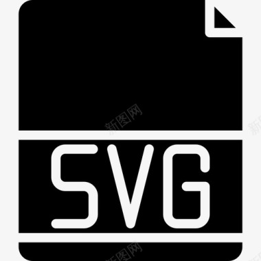 Svg文件扩展名4填充图标图标