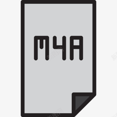 M4a音乐59线性颜色图标图标