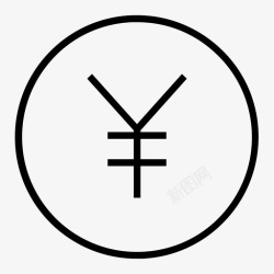 1万元日元日元硬币货币图标高清图片