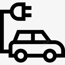 汽车标志电动汽车生态172线性图标高清图片