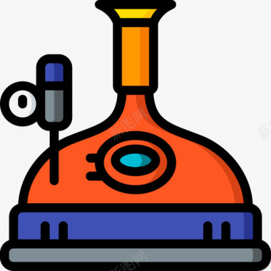 酿造蒸馏和酿造5线性颜色图标图标