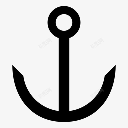 锚船航海图标svg_新图网 https://ixintu.com 海上 航海 船 锚