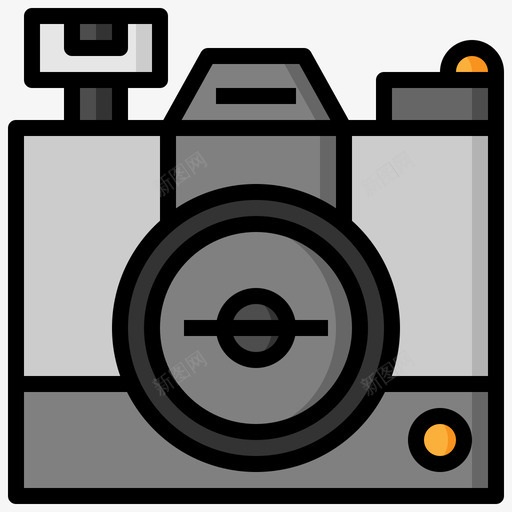 相机平面81线性颜色图标svg_新图网 https://ixintu.com 平面设计 相机 线性 颜色