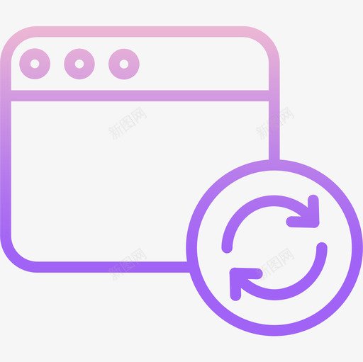 刷新windows应用程序6轮廓渐变图标svg_新图网 https://ixintu.com windows 刷新 应用程序 渐变 轮廓