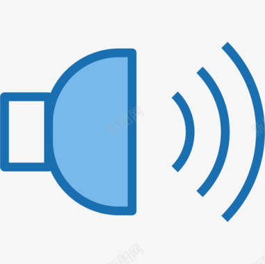 声音设备和技术8蓝色图标图标