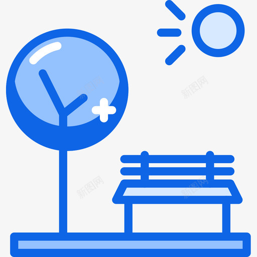 公园户外活动27蓝色图标svg_新图网 https://ixintu.com 公园 户外活动 蓝色