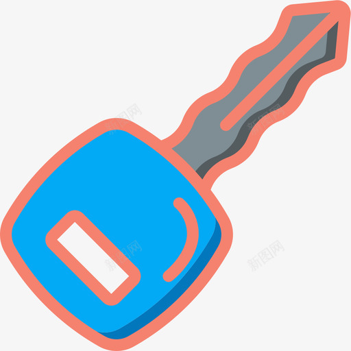 汽车钥匙运动型13线性颜色图标svg_新图网 https://ixintu.com 汽车 线性 运动型 钥匙 颜色