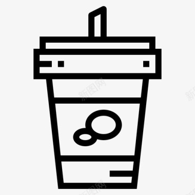 咖啡杯食物139线性图标图标