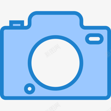 摄像头技术54蓝色图标图标