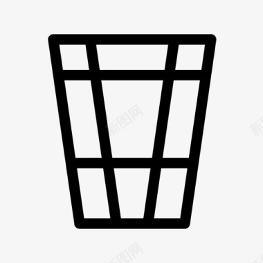 垃圾桶篮子厨房图标图标