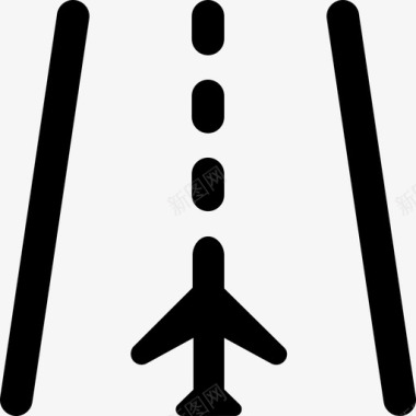 81号机场跑道轮廓图标图标