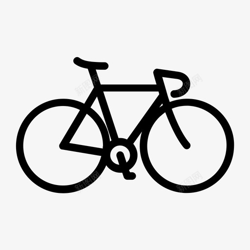 有轨自行车自行车自行车道图标svg_新图网 https://ixintu.com 固定 有轨 自行车 行车道