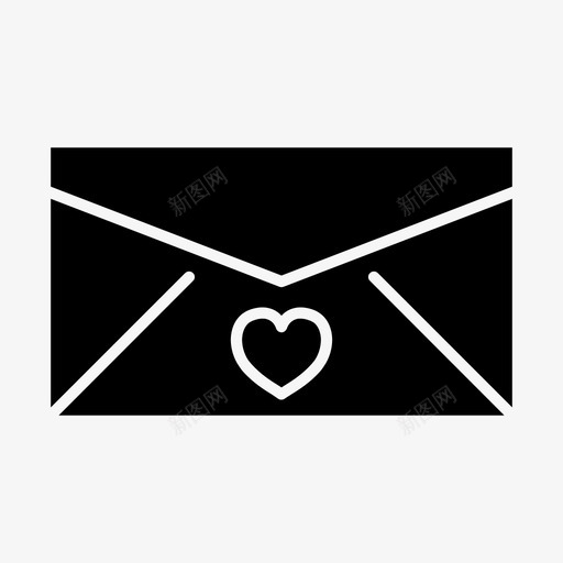 信封信件浪漫图标svg_新图网 https://ixintu.com 信件 信封 婚礼 情人节 浪漫