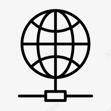 全球共享浏览器连接图标图标