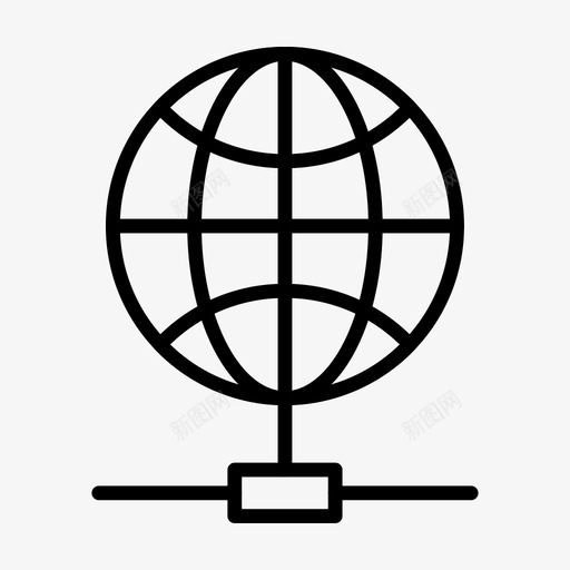 全球共享浏览器连接图标svg_新图网 https://ixintu.com 64像素 业务 全球 共享 浏览器 网络 连接