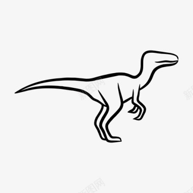 迅猛龙动物恐龙图标图标