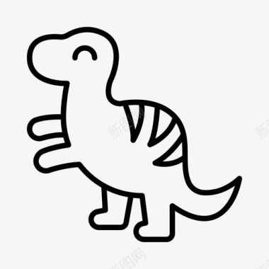 恐龙动物侏罗纪图标图标