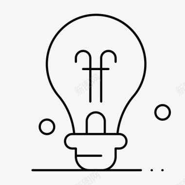 灯泡教育思想图标图标