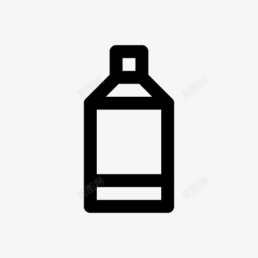 瓶容器药品图标svg_新图网 https://ixintu.com 包装 圆盖 容器 直线 药品