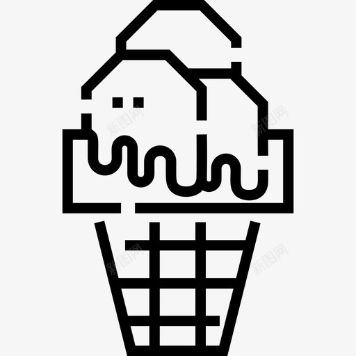 冰淇淋巴西嘉年华20直线型图标svg_新图网 https://ixintu.com 冰淇淋 嘉年华 巴西 直线 线型